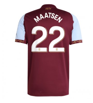 Aston Villa Ian Maatsen #22 Hjemmebanetrøje 2025-26 Kortærmet